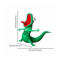 Wobble Reptile Figurine Meme Design Desk Ornament Detailed Design for Office