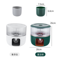 家用旋转冷水壶果汁桶带龙头塑料大容量分隔设计商用果汁饮料冷泡