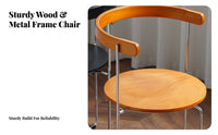 Foldable Woven Chair Nordic aesthetic Dining Seat Easy to Assemble for Small Spaces