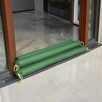 4 Pieces Heavy-Duty Canvas Sandbag with Drawstring Strong Flood Protection Sandbag Tube Empty Flood Barrier Bag Abrasion-Resistant for Homeowners