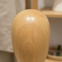 Wood Hat Display Versatile Hairpiece Display Head Form Minimalist Interior Design Decor for Entryway