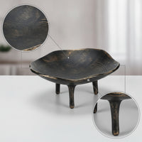 Resin Fruit Tray Irregular Fruit Tray with Legs Modern Footed Bowl for Table