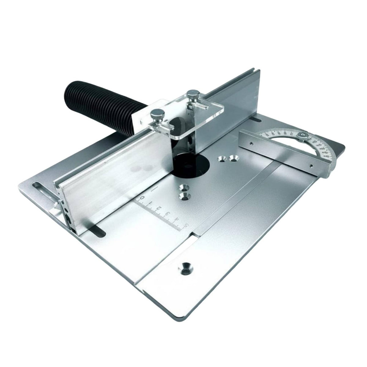 Multi-Functional Woodworking Benchtop Router Table Adjustable Fence Trimmer Flip Board Easy Installation for Woodworkers, Workshop, Garage
