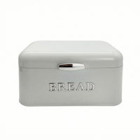 Vintage Metal Bread Box with Hinged Lid Sturdy Countertop Bread Keeper Rust-Proof Storage Container with Lid Food-Safe for Kitchen