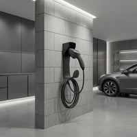 EV Charging Holder Corrosion-Resistant J1772 Connector Holder J1772 Wall Mount Indoor Outdoor Use EV Charger Holder Metal