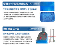 静音平板手推车仓库快递搬运车拉货折叠拖车PLA300-DX静享
