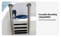 Retractable Boarding Ladder Transport Gear Mounting Brackets Stainless Steel