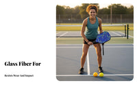 Fiberglass Pickleball Paddle Tournament Grade Pickleball Paddle Set Sports Equipment Shock Absorbent Comfortable Ergonomic Grip