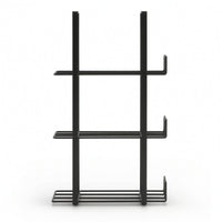 Wall-Mounted Storage Rack Vertical Three-Tier Storage Rack Compact for Bathrooms