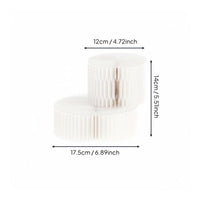 Foldable Paper Display Stand Artistic Design Accordion Paper Pedestal Space-Saving Honeycomb Display Riser for Retailers