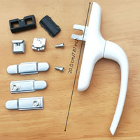 Aperture Handle, Aluminum Alloy Casement Lock, Wear-Resistant, Easy to Install, Suitable for Home & Office Use