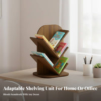 Rotating Book Stand Easy reach desktop Book Rack Stable Design for Dormitory