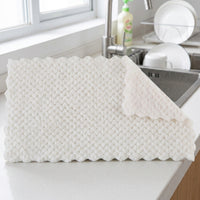 5-Pack Pineapple Mesh Microfibre Cloth, Compact Dishwashing Towel with Hanging Loop, Quick-Dry Tea Towels for Kitchen and Bathroom Cleaning