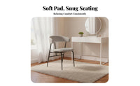Violin Posterior Chair Modern Minimalist Design Dining Seat Firm-Density Foam Padding Multifunctional for Apartment Dwellers