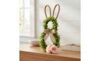 Easter Bunny Wreath Lightweight Holiday Decoration Handmade Look