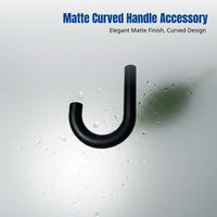 Universal Umbrella Handle Replacement, Curved or Straight Grip, Fits 14mm/10mm/8mm Shafts, Sports Umbrella Accessory