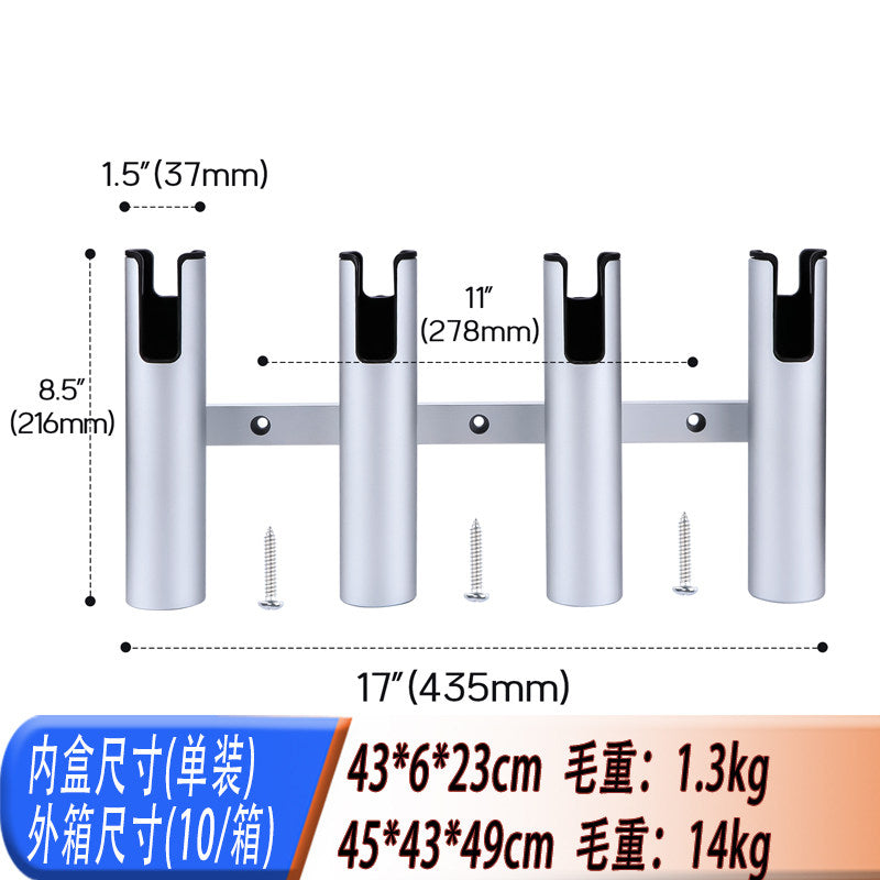 Silver 4-tube Black