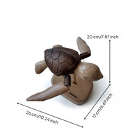 Articulated Turtle Handmade Sculpture Nature-Inspired for Bookshelf, Collectors