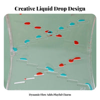 Stress Relief Oil Drop Hourglass Soothing and Relaxing Liquid Motion Hourglass Creative Design for Students, Kids, Study Room, Bedroom, Home