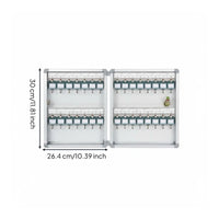 120 Key Holder Cabinet Powder Coated Security Storage for Hotel Staff