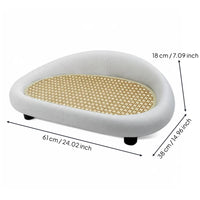 Hot Weather Cat Bed elevated sofa couch Easy to Clean Cooling Cat Bed Scratch Resistant Pet Furniture for Cats