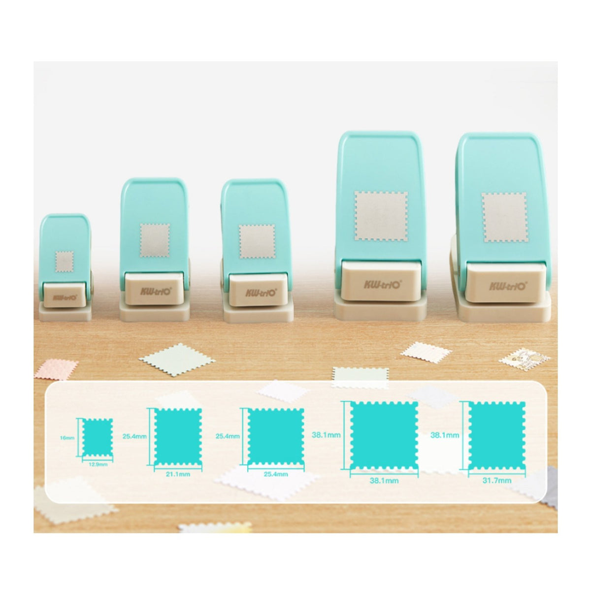 Postage Stamp Embossing Punch DIY 3D Stamp Punch Card Making for Arts and Crafts