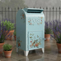 Standing Post Box Vintage Design Iron Post Box Rustic Allure