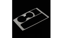 Center Console Trim Panel Matte Stainless Steel Center Console Cover Rectangular Car Accessory