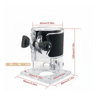 Transparent Router Base Scratch Resistant Transparent Router Guard High Strength