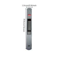 Aluminum Alloy Sliding Door Hook Lock, sturdyDuty Glide Door Lock, Adjustable Security Latch for Patio, Shop, Balcony, Easy Installation