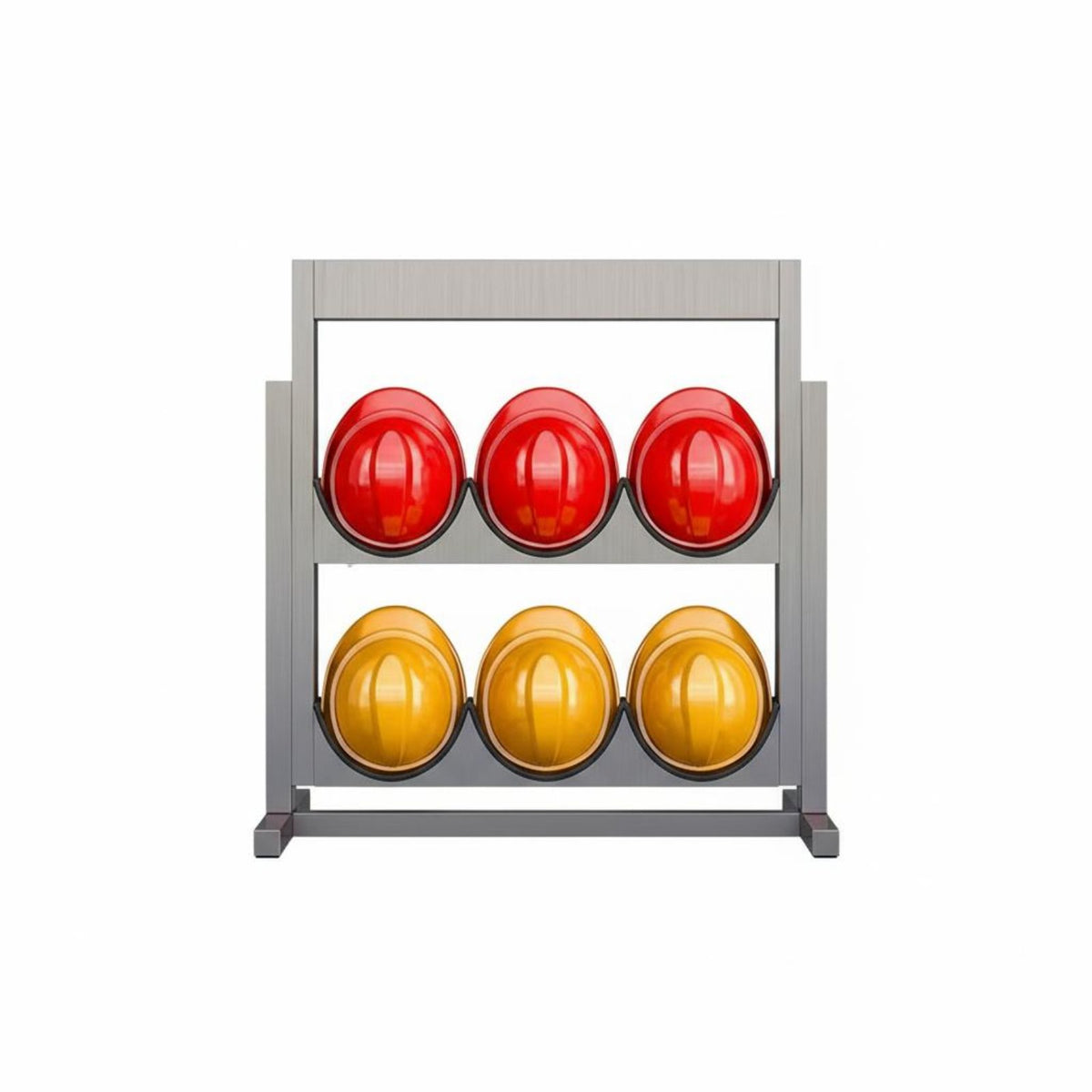 Hard Hat Storage Cabinet Anti-Rust Helmet Rack Rustproof Construction Helmet Organizer for Site Managers, Electricians, Garage, Outdoor, Office