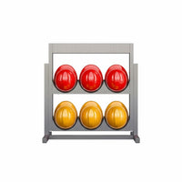 Hard Hat Storage Cabinet Anti-Rust Helmet Rack Rustproof Construction Helmet Organizer for Site Managers, Electricians, Garage, Outdoor, Office