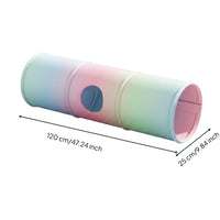 Cat Tunnel Mat Foldable Feline Play Tunnel with Mat Soft for Apartments