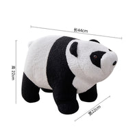 Animal Ottoman Cushioned Animal Stool Compact for Playroom, Living Room