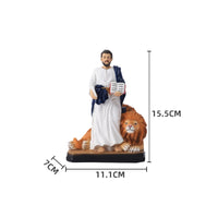 Saint Mark with Winged Lion Figurine Classical Design for Christians, Collectors