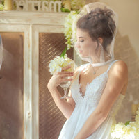 Bride to Be Party Veil Short European and American Style Wedding Net Veil