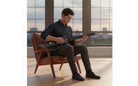 Electronic Smart Guitar Beginner-Friendly Foldable Guitar Compact Instrument Portable for Beginners, Travelers, Home Practice