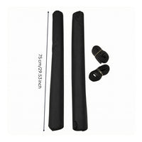 2 Pieces Car Roof Rack Pads Sewn End Closure Soft Roof Rack Pads Heavy Duty Transport Gear