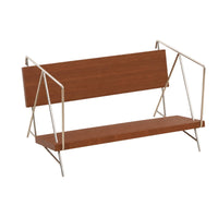 Desktop Bookshelf with Slanted Shelf Minimalist Tabletop Book Rack Space-Saving