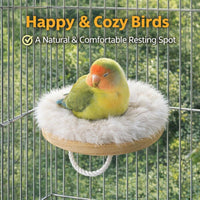 Bird Hammock Bed for Parrots, Hanging Nest House, Winter Warm Avian Play Area, Budgie Owner Cage Accessory, Small Pet Owner