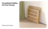Foldable Floor Table Foldable Design Foldable Chabudai Space-Saving Portable for Minimalists, Tea Lovers, Bay Window