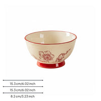 Elegant Tableware Set, Wedding Housewarming Gift, Ceramic Bowl Plate Chopsticks, Gift Box for Bride, Friends, Engagement
