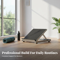 Heavy-Duty Steel Construction Metal Calf Stretcher Non-Slip Surface Standing Stretch Incline Board Stable & Secure Leg Stretching Board Portable for Runners, Athletes, Seniors, Home, Gym, Office