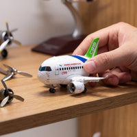 Jetliner Miniature Airplane Model Miniature Cartoon Airplane Model Detailed Toy for Aviation Enthusiasts