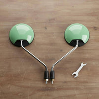 Wide Angle Side Mirror, Universal 8mm Round Mirror, Compatible with Yadea, Aima, Tailg, Bike