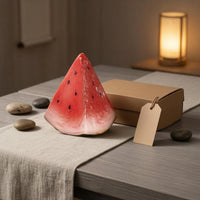 Watermelon Tea Pet Color Changing Resin Watermelon Figurine Decorative