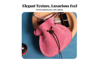 Multi-Purpose Leather Jewelry Bag Soft Texture Leather Drawstring Pouch Original Design for Girlfriend, Daily Use, Home Organization, Travel