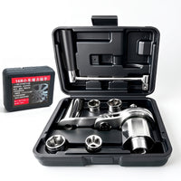 Lug Wrench with Storage Case Compact Lug Nut Removal Tool Portable Ratcheting Wrench with Case for Vehicle Owners, Drivers, Roadside Emergency, Garage