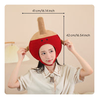 Cozy Costume Headpiece with Face Opening Lightweight Fuzzy Headpiece Funny Fuzzy Hat Party for Performers, Photoshoots, School Events