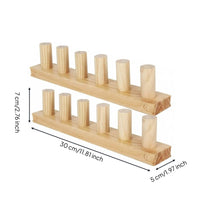 Chunky Blanket Looms Beginner Friendly Wooden Peg Looms Easy Assembly Blanket Weaving Frame for Beginners